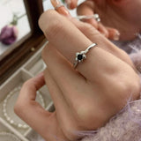INS Style Irregular 925 Sterling Silver Stacking Rings For Women, Simple Non-Fading Versatile Finger Rings