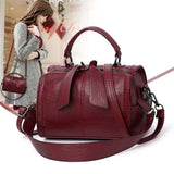Maroon Bow Handbag: Stylish, Soft, Versatile, Office Fashion Charm - Shop N Save
