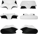 HOMCA Memory Foam Cervical Pillow, 2 in 1 Ergonomic Contour Orthopedic Pillow for Neck Pain, Contoured Support Pillows for Side Back Stomach Sleepers