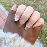 Glittery Luxury Reusable False Nails - Handmade Coffin Shape - Shop N Save