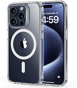 ESR iPhone 15 Pro Case: MagSafe, Military-Grade, Scratch-Resistant, Clear - Shop N Save