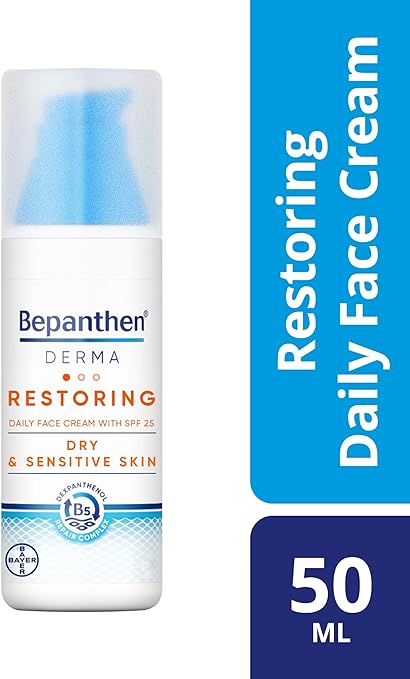 Bepanthen® DERMA Restoring Daily Face Cream with SPF 25, 50 ml pump bottle - Shop N Save