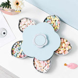 Bloom Snack Petal Shape Rotating Fruit Nut Box - Blue - Much My