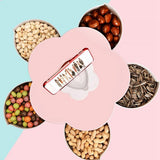 Bloom Snack Petal Shape Rotating Fruit Nut Box - Blue - Much My