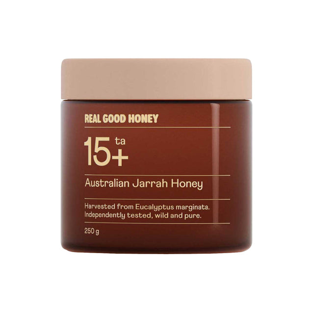 REAL GOOD HONEY JARRAH TA15+ 250G JAR - Shop N Save