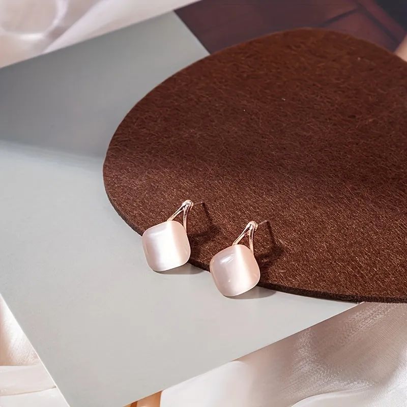 Pink Gemstone Earrings: Daily Chic, Perfect Gift for Her - Shop N Save