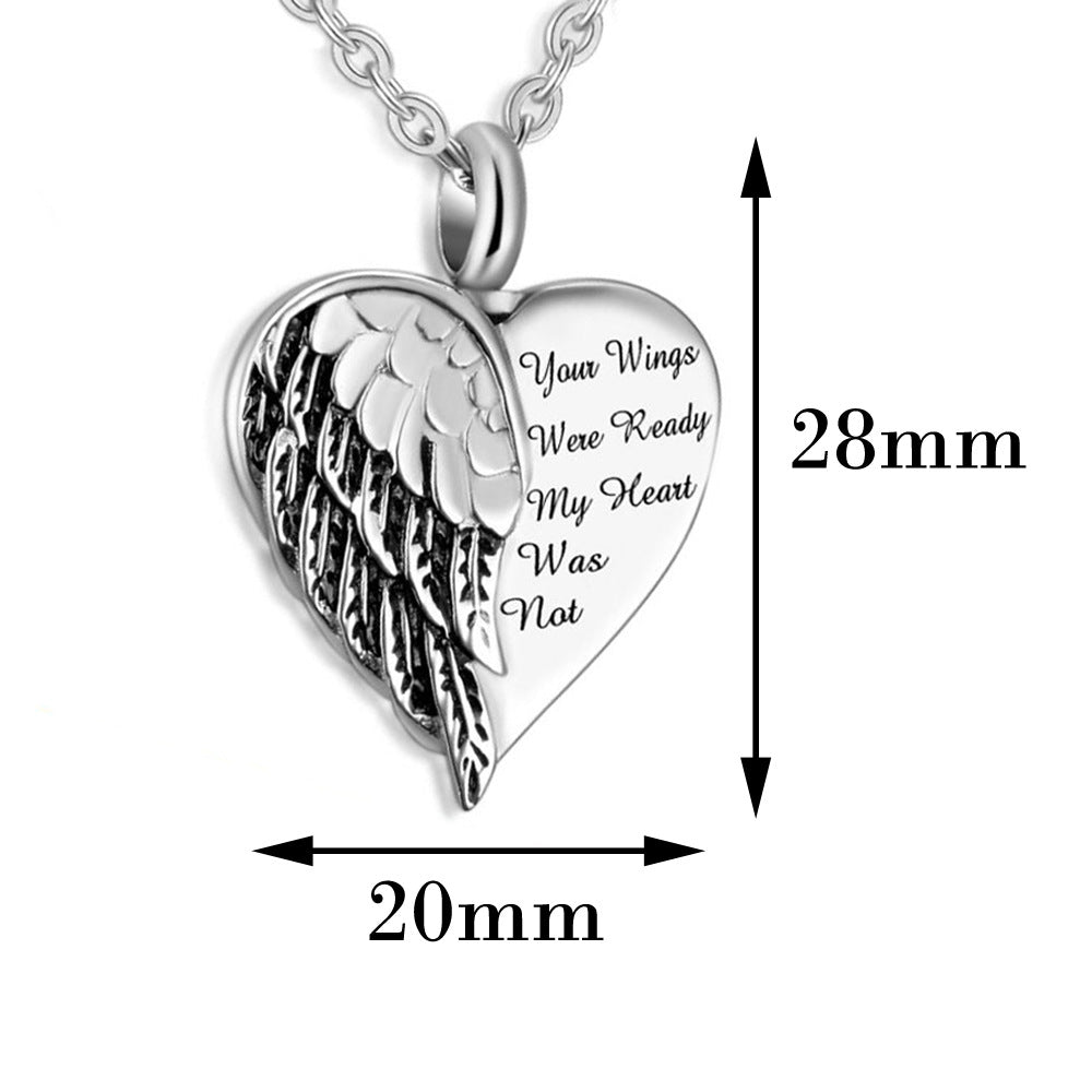 Stainless Steel Perfume Bottle Can Be Opened Pendant European And American Love Personality Ladies Pendant