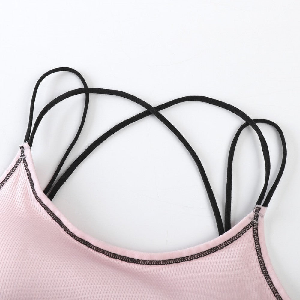 Soft Cotton Seamless Underwear Padded Bra - White - Shop N Save