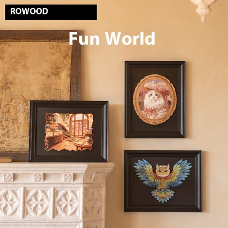 World Shaped Puzzle Photo Frame