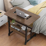 ARTYONG Computer Desk Home Office Desks Adjustable Laptop Desk for Small Spaces Portable Work Writing Study Desk Gaming Desk with Storage Size 31.5x15.7 inch
