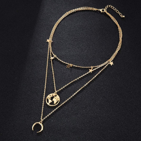 Jewels Galaxy Gold-Plated Multi-Strand Designer Necklace - Shop N Save