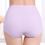 Soft Embossed Rose Cotton Ladies Underwear - Sky Blue