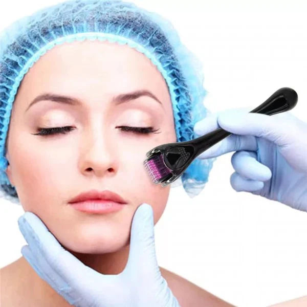 Derma Roller System For Face Massage - Black - Shop N Save