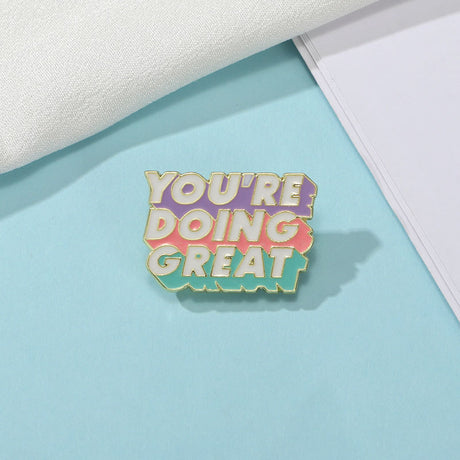 Bag Accessories Decorations Creative English Brooch