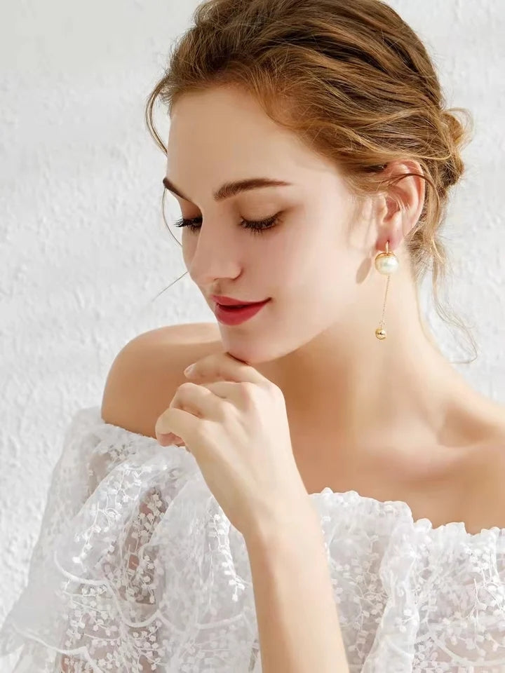 Vintage Pearl Fringe Earrings: European &amp; American Fashion Chic - Shop N Save