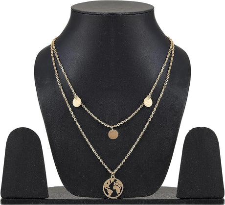 Attractive Sister Gold Necklace: Boho Design, Multi-Layered Statement - Shop N Save