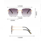 Girls Fashion Suqare Gradient Sunglasses - Light Purple - Shop N Save