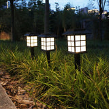 2 Pcs Solar Charging Large Size Garden Decors Lamp Lights - White