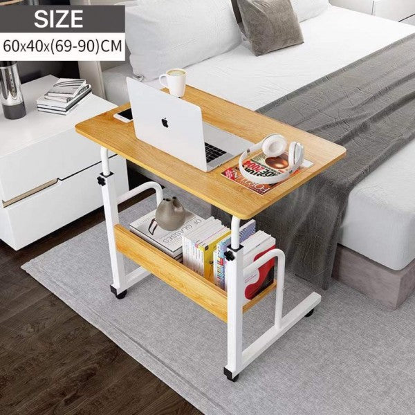 Folding Home Double Layer Adjustable Computer Laptop Desk Table
