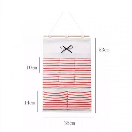 8 Pockets Home Wall Mounted Wardrobe Organizer Bag - Shop N Save