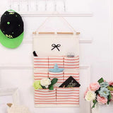 8 Pockets Home Wall Mounted Wardrobe Organizer Bag - Shop N Save