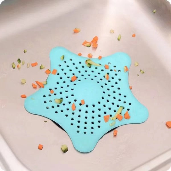 Kitchen Bathroom Sink Drain Filter Strainer Hair Catcher - Blue - Shop N Save