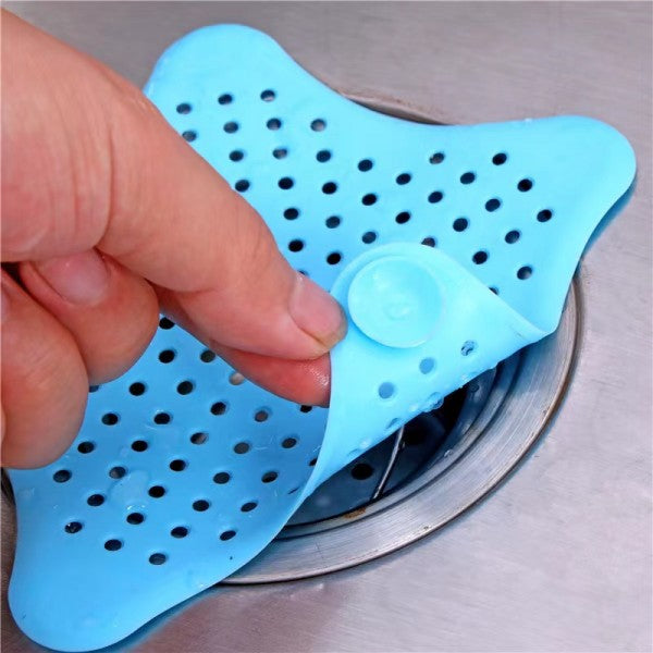 Kitchen Bathroom Sink Drain Filter Strainer Hair Catcher - Blue - Shop N Save