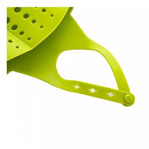 Kitchen Adjustable Snap Sink Storage Strainer Holder - Green