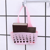 Kitchen Adjustable Snap Sink Storage Strainer Holder - Pink