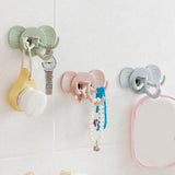 Creative Cute Elephant Wall Hanging Sticky Hook - Light Green