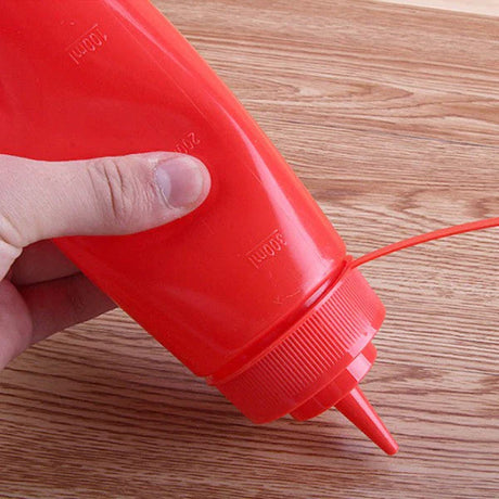 Plastic Squeeze Condiment Ketchup Sauce Bottle - Red - Shop N Save
