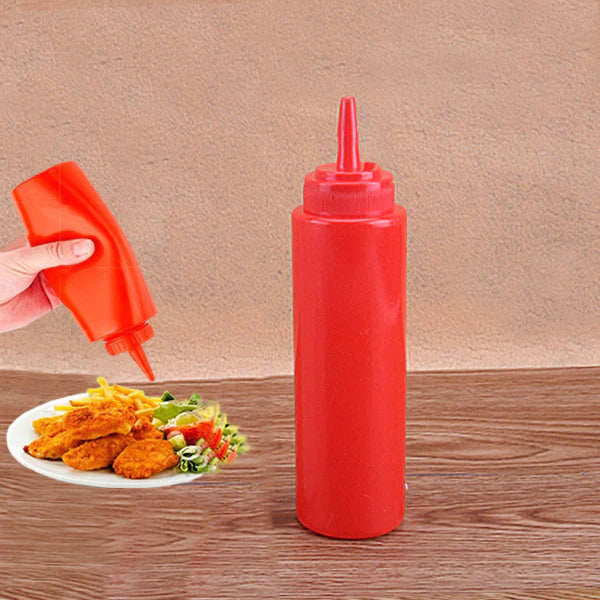 Plastic Squeeze Condiment Ketchup Sauce Bottle - Red - Shop N Save