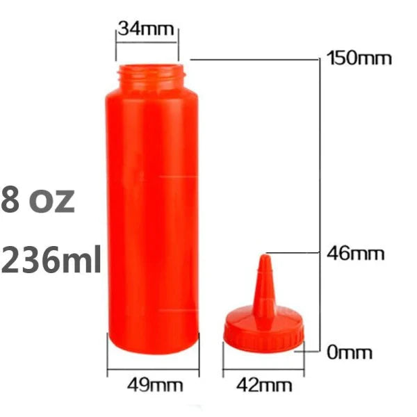 Plastic Squeeze Condiment Ketchup Sauce Bottle - Yellow - Shop N Save