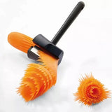 Fruit And Vegetable Spiral Manual Double Sided Peeler - Black