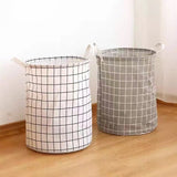 Folding Dirty Laundry And Toys Storage Basket - Gray
