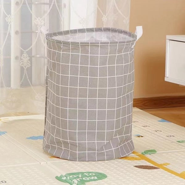 Folding Dirty Laundry And Toys Storage Basket - Gray