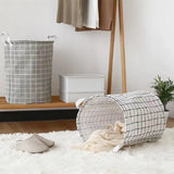 Folding Dirty Laundry And Toys Storage Basket - Gray