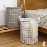 Folding Dirty Laundry And Toys Storage Basket - Gray