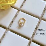 5-piece Alloy Nail Art Accessories Set Ring, Perfume Bottle, Lipstick, And Handbag Series