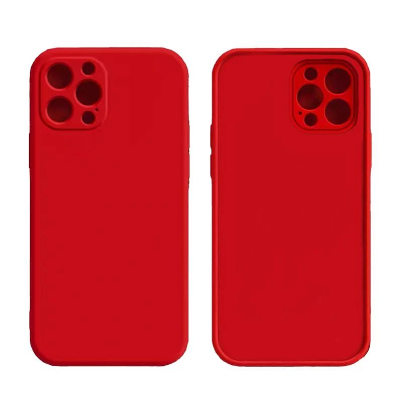 Luxury Silicon case for IPhone 12 Pro Max (Red)