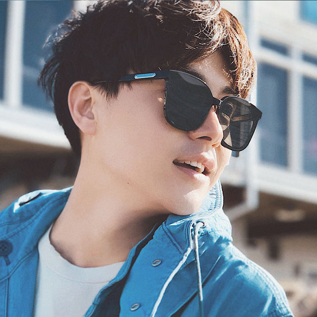 Unisex Fashion Sunscreen Trend Sunglasses - Black - Shop N Save