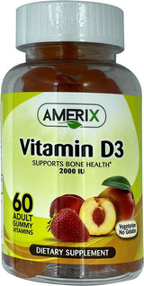 Amerix Vitamin D3 Gummies: 2000 IU, 60s, Bone and Immune Support - Shop N Save