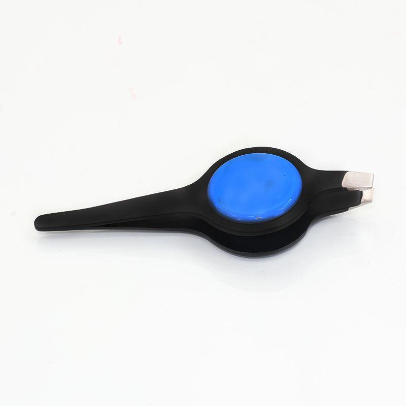 Fashion Plus Eyebrow tweezers Professional Quality (Blue).