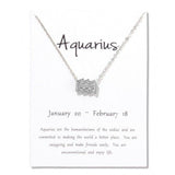 Constellations Necklace Pendant Aquarius Silver