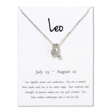 Constellations Necklace Pendant Leo Silver
