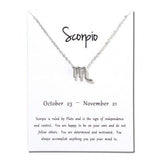 Constellations Necklace Pendant Scorpio Silver