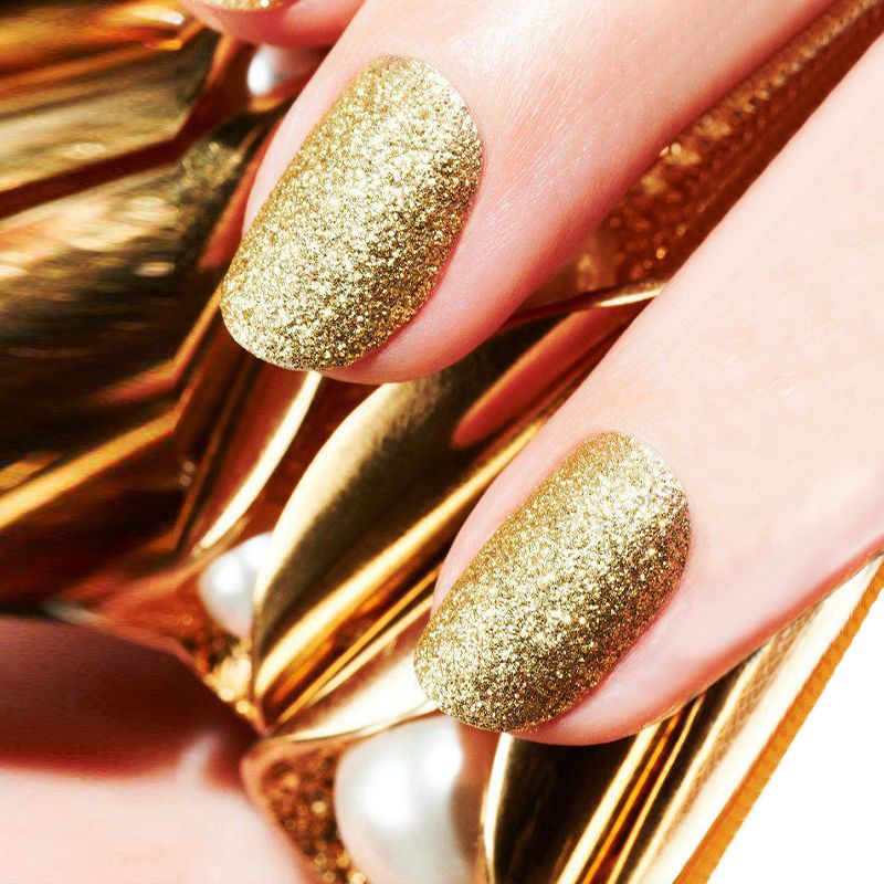 Fashion Plus Nail Polish: Glitter Golden Color(68)