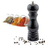 Adjustable Wooden Salt And Pepper Swivel Grinder Mill - Black