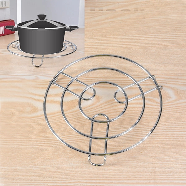 Stainless Steel High Quality Hot Pot Pan Stand - Silver - Shop N Save