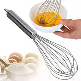 Stainless Steel Manual Egg Beater - Silver - Shop N Save